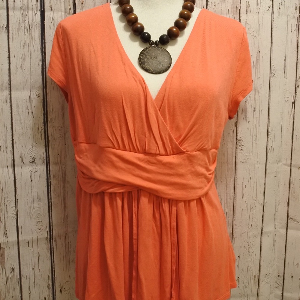 Coral Summer Blouse